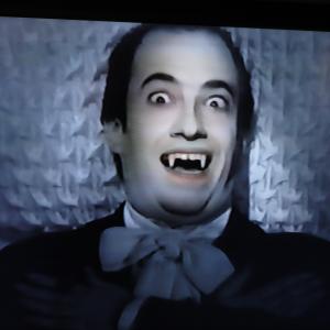 Jeff Eigen as a vampire for a Ricola cough drops commercial