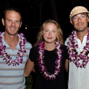 Peter Berg, Carson Daly and Estella Warren