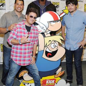 Animator Sandro Corsaro, actor Charlie Schlatter, NBA basketball player Dwight Howard and actor Matt L. Jones attend Disney XD'S 