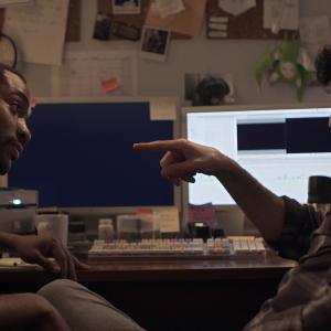 Still of Tarik Lowe and Alex Karpovsky in Supporting Characters 2012