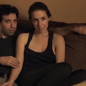 Still of Alex Karpovsky and Sophia Takal in Supporting Characters 2012