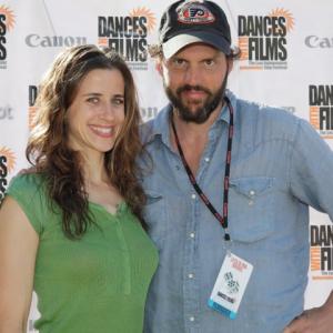 Silas Weir Mitchell and Nicole Gabriella Scipione at Dances With Films screening of Song in a Convenience Store official selection