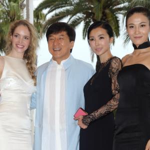 Jackie Chan Laura Weissbecker Xingtong Yao and Lanxin Zhang at event of Operacija Zodiakas 2012