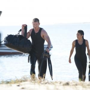 Still of Philip Winchester and Michelle Lukes in Strike Back 2010