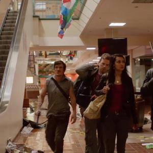 Still of Sophia Taylor Ali Andrew Pozza Joey Oglesby and Tim Ogletree in Walking with the Dead 2015