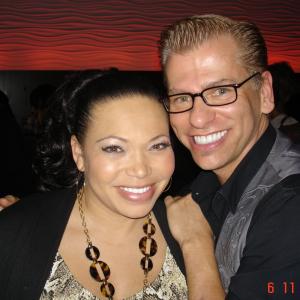 with Tisha Campbell Martin at the wrap party for RITA ROCKS.