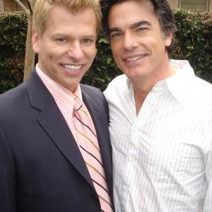 with Peter Gallagher on the Series Finale of THE OC