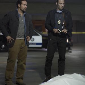 Jason Patric and Tim Fields as Detective Klein and Detective Kennedy in The Outsider