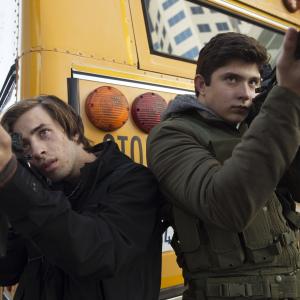 Still of Jimmy Bennett and Mateus Ward in Murder in the First (2014)