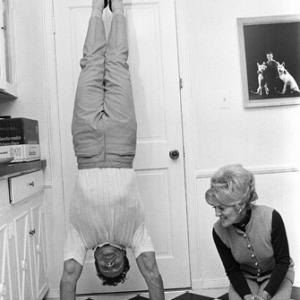 Jack LaLanne at home with his wife Elaine circa 1969