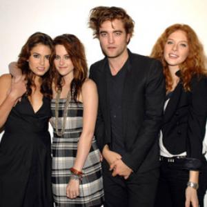 Rachelle Lefevre, Kristen Stewart, Nikki Reed and Robert Pattinson at event of Twilight (2008)
