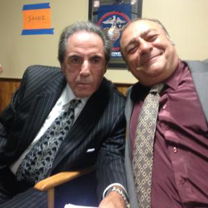 With David Proval on the set of Lilly Of The Feast