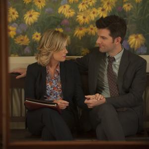 Still of Adam Scott, Amy Poehler and Colleen Hayes in Parks and Recreation (2009)