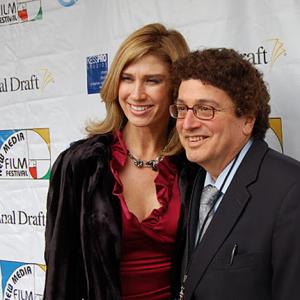 Producer Randy Bellous with ActressModel Krista Nicole Hefner at the 2011 New Media FIlm Festival