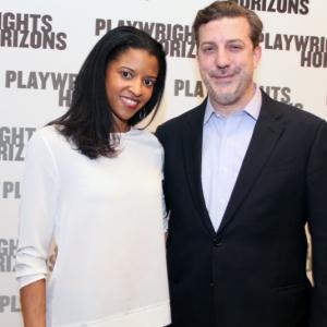 At the opening night of Placebo at Playwrights Horizons with Renee Elize Goldsberry
