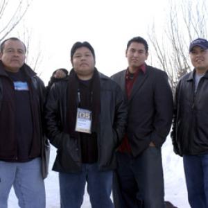 Ernest Tsosie III, Blackhorse Lowe, Sheldon Silentwalker and James June at event of 5th World (2005)