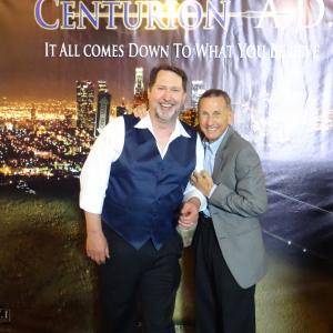 Director Brian Reed Garvin and Actor Martin Horsey have a good laugh at the reception for Centurion AD