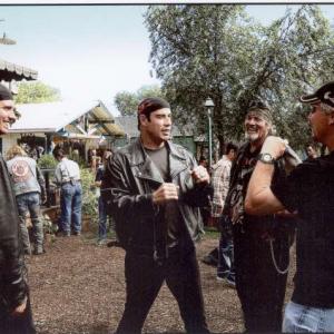 Wild Hogs Jack instructing a fight scene with John Travolta his stunt double Nick Loren and MC Gainey