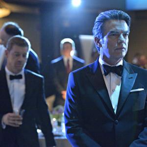 Still of Peter Gallagher and Nic Bishop in Covert Affairs 2010