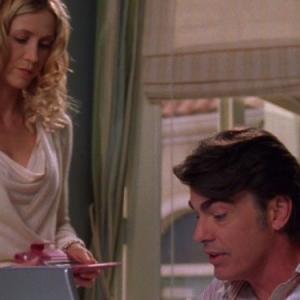 Still of Peter Gallagher and Kelly Rowan in The OC 2003