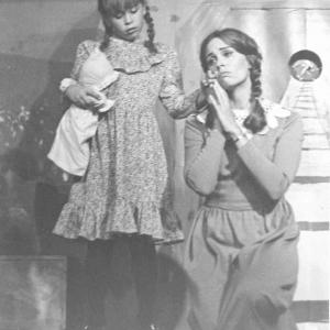 Susan Monson with mother Carol in her stage premier DANGEROUS DANVILLE 1976