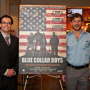 Mark Nistico and Gabe Fazio at the Los Angeles opening of Blue Collar Boys