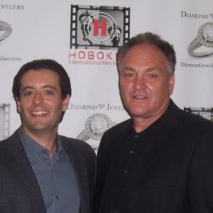 Mark Nistico and Bruce Kirkpatrick at the 2012 Hoboken International Film Festival where Nistico won the Best Screenplay Award for his work as the screenwriter of Blue Collar Boys