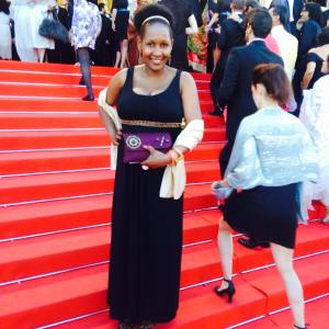 Wanjiru Njendu at the How to Train your dragon 2 premiere at the 67th Cannes Film Festival