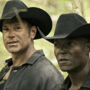 Marcus Chavez & Kwame Rock as Longcoat Cowboys in The Between (aka The Healer)