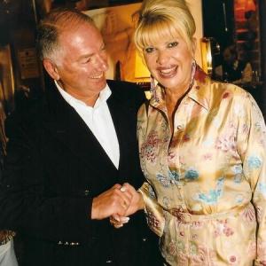 Ronnie Tober after Royal Ascot at Papagenos Restaurant Covent Garden with the lovely Ivana Trump June 15th 2004