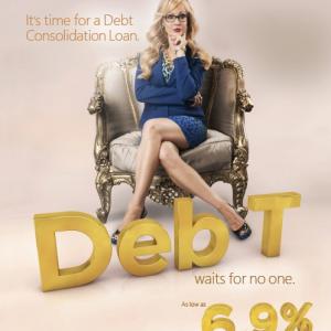 Stacey Hayes as DEB T in advertising campaign