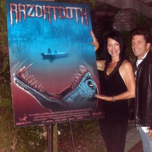Razortooth DVD Release party, Kathleen LaGue and costar Doug Swander