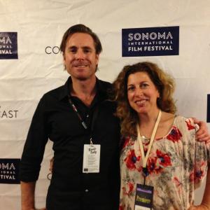 with industry friend Aron Campisano at the 2013 Sonoma Valley Film Festival