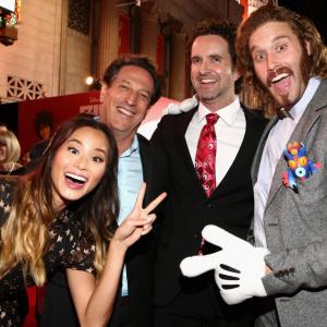 Andrew Millstein Jamie Chung and TJ Miller at event of Galingasis 6 2014