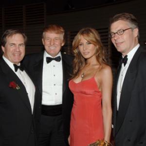 Donald Trump, Melania Trump and Bill Belichick