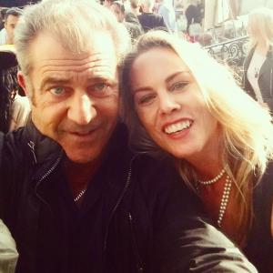 Mel Gibson with Christy Oldham at Private Estate in Bel Air for launch of ZuGo Pet.