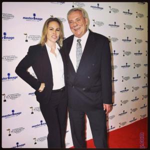 Bob McCormick and Christy Oldham at the 2013 3D awards at Paramount Studios