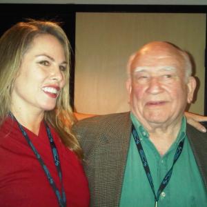 Ed Asner and Christy Oldham at The 2011 Burbank International Film Festival