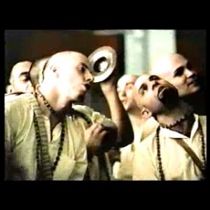 Brian Shakti as a Hari Krishna in a Toastidos commercial