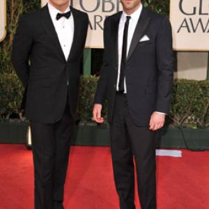 Zachary Quinto and Chris Pine at event of The 66th Annual Golden Globe Awards 2009