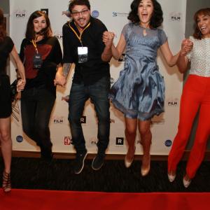 Adriana Mather Anya Remizova James Bird Mishel Prada and Leah Briese on the Red Carpet at the Orlando Film Festival