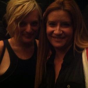 Two Peggys. With Elizabeth Moss of Mad Men.