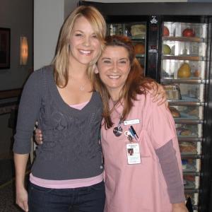 With Andrea Anders on The Class