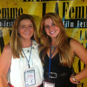 Producer/Actress Peggy Lane and Writer Nicole Wagner at the LA Femme Festival