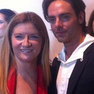 Producer Peggy Lane with Actor/Executive Producer Andrew Fognani at the 2012 LA Shorts Festival in Los Angeles