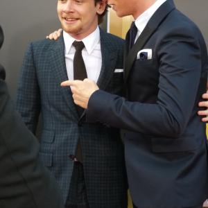 Eddie Redmayne and Jack OConnell at event of Hollywood Film Awards 2014