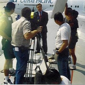 'on a wing and a prayer'. A fun filming location on a Cathay Pacific's corporate video