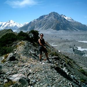 New Zealands Tasman Glacier on the South Island January 2006