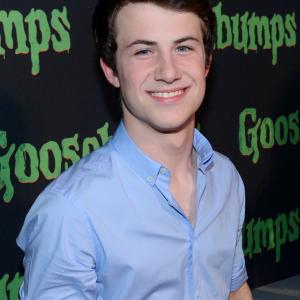 Andrew Goodman and Dylan Minnette at event of Goosebumps 2015