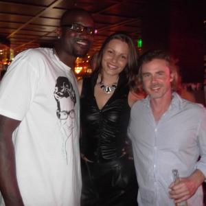 Wrap party with True Blood costar Sam Trammell